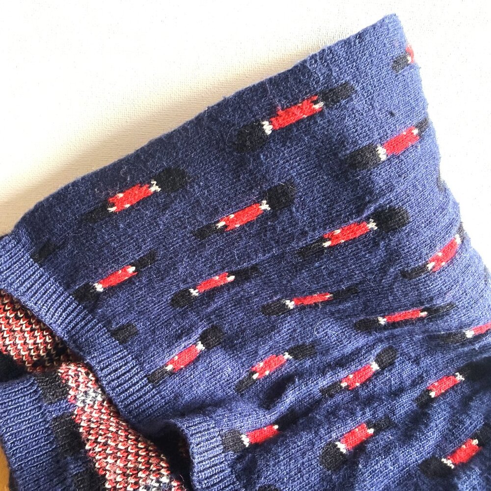 Boden Changing of the Guard Cotton Blend Vintage Scarf